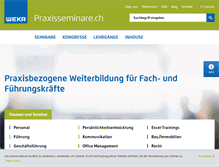 Tablet Screenshot of praxisseminare.ch
